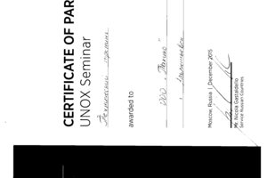 Наши мастера ежегодно проходят обучение компании UNOX