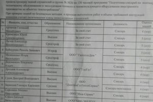 Мособлгаз аттестация.