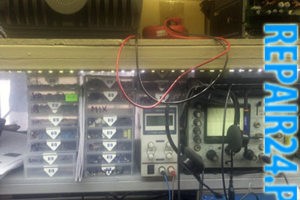 Набор электронных компонентов и осциллограф