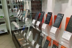 Витрина с товарами