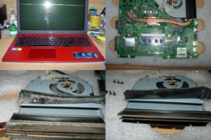 Чистка системы охлаждения и замена термопасты ноутбука Asus