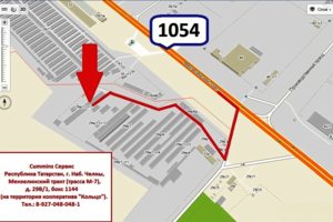 Схема проезда на карте