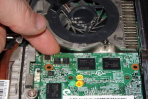 Работа с ноутбуком клиента