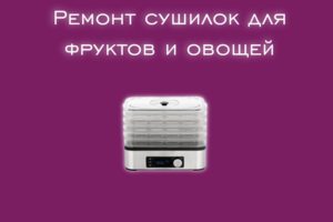 Мы производим ремонт сушилок фруктов и овощей всех производителе