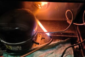 Замена мотор-компрессора