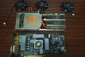 Обслуживание видеокарты Powercolor RX 570 и замена вентиляторов 
