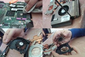 Чистка ноутбуков, замена матриц